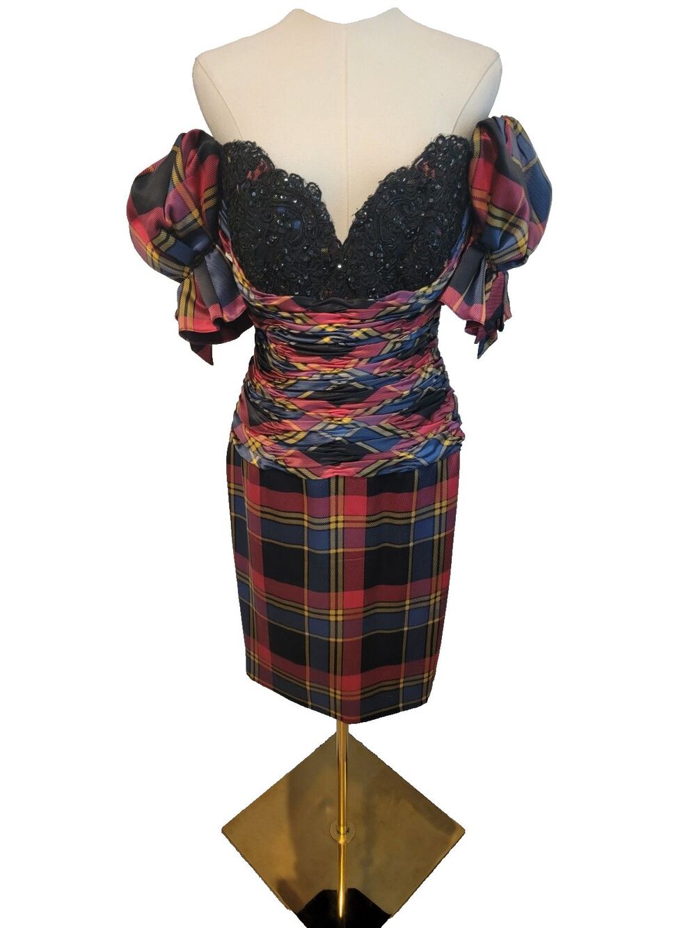 Rare Vintage 1980s Liancarlo Neiman Marcus Silk Blend Cocktail Dress Sz 10 /M